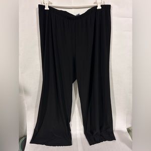 Women’s plus size wide leg dress pants Black Size 3X